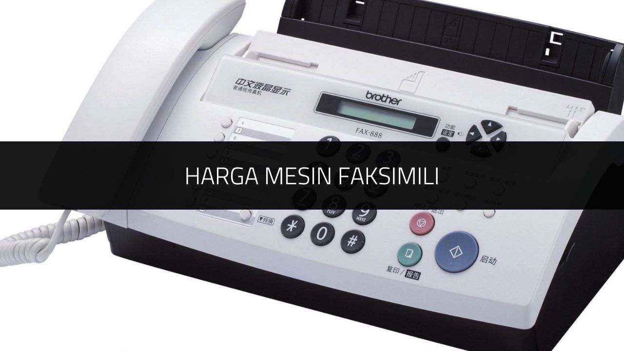 Harga Mesin Faksimili